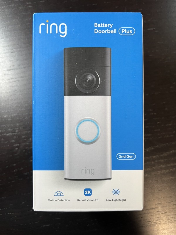 Ring Battery Doorbell Plus (Newest 2025/2026 Model), Retinal 2K, 6x Zoom