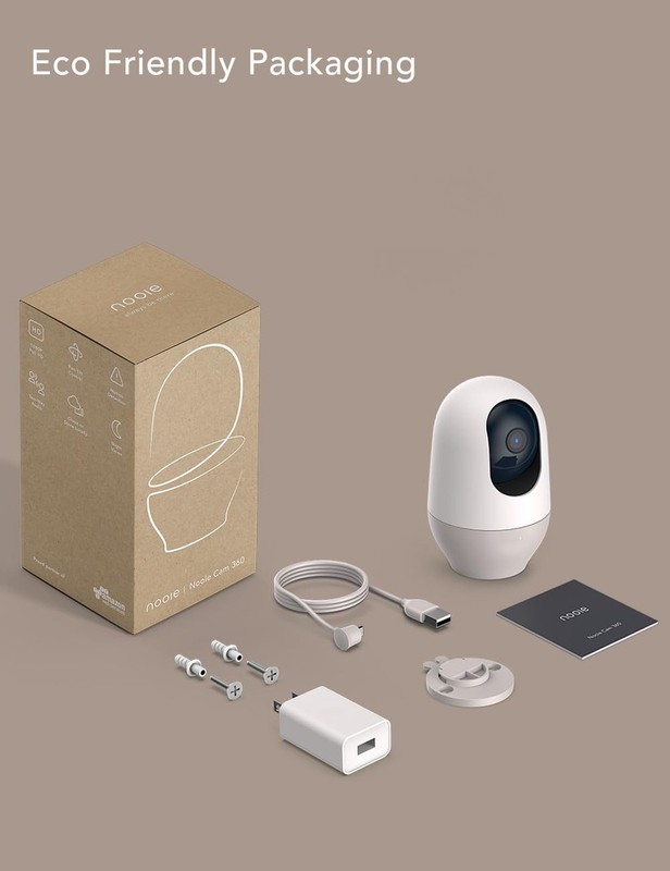 nooie Baby Monitor, WiFi Pet Camera Indoor, 360-degree IP Camera, 1080P Home ... gallery