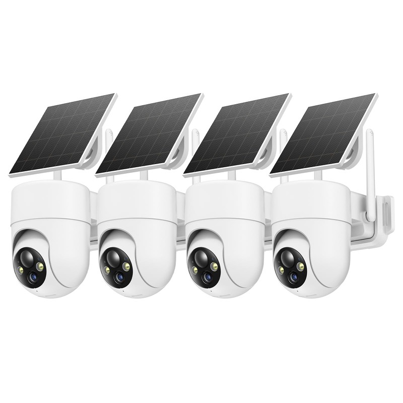2K Solar Security Cameras Wireless Outdoor, 4PCS Outdoor Camera Wireless with…