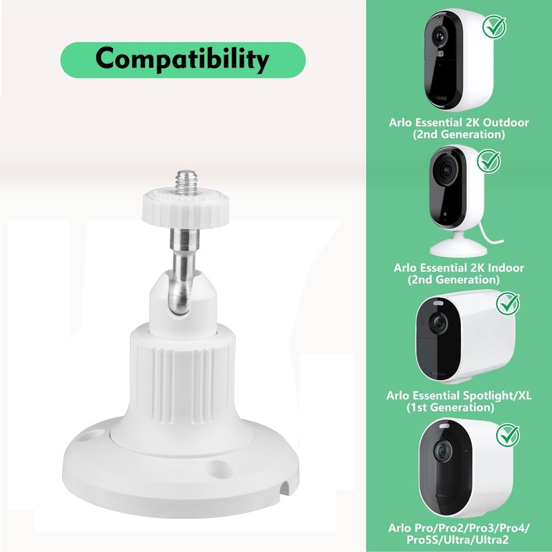 2pack Wall Mount for Arlo Pro, Arlo Pro 2, Arlo Ultra, Arlo Pro 3, Arlo Essen... gallery
