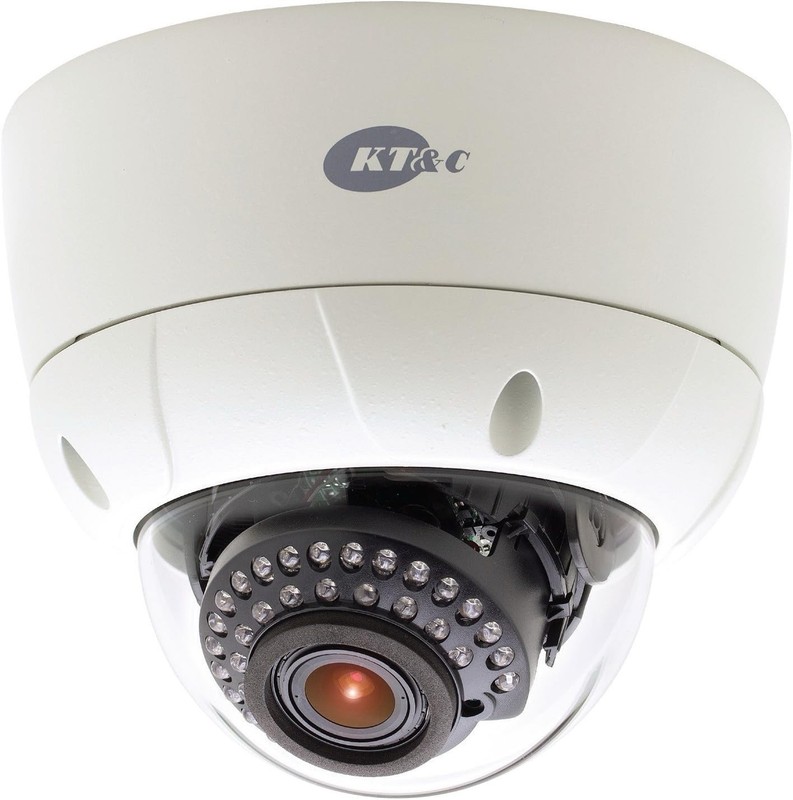 KT&C KPC- VNNS102NUV Outdoor Dome Camera (White) New In a Box