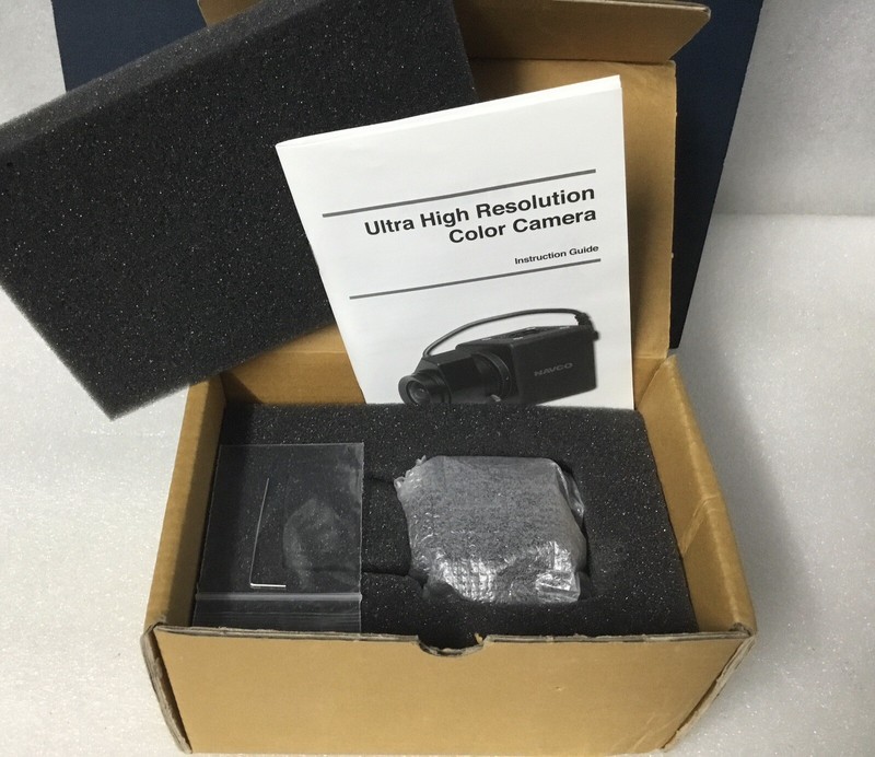NAVCO 4900 Security Cube Color Camera W/3.5-8mm Lens OSD Wall Mount Bracket NEW! gallery