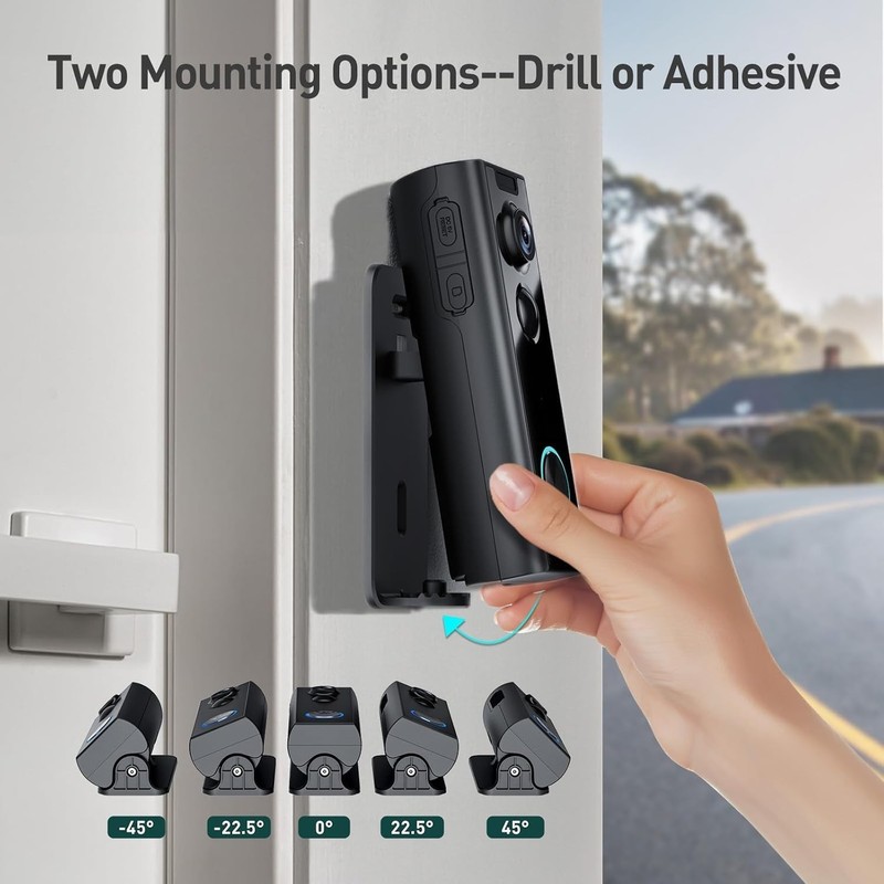 Smart 2K Doorbell Camera with Chime, 2-Way Audio & Instant Alerts - Waterproof gallery