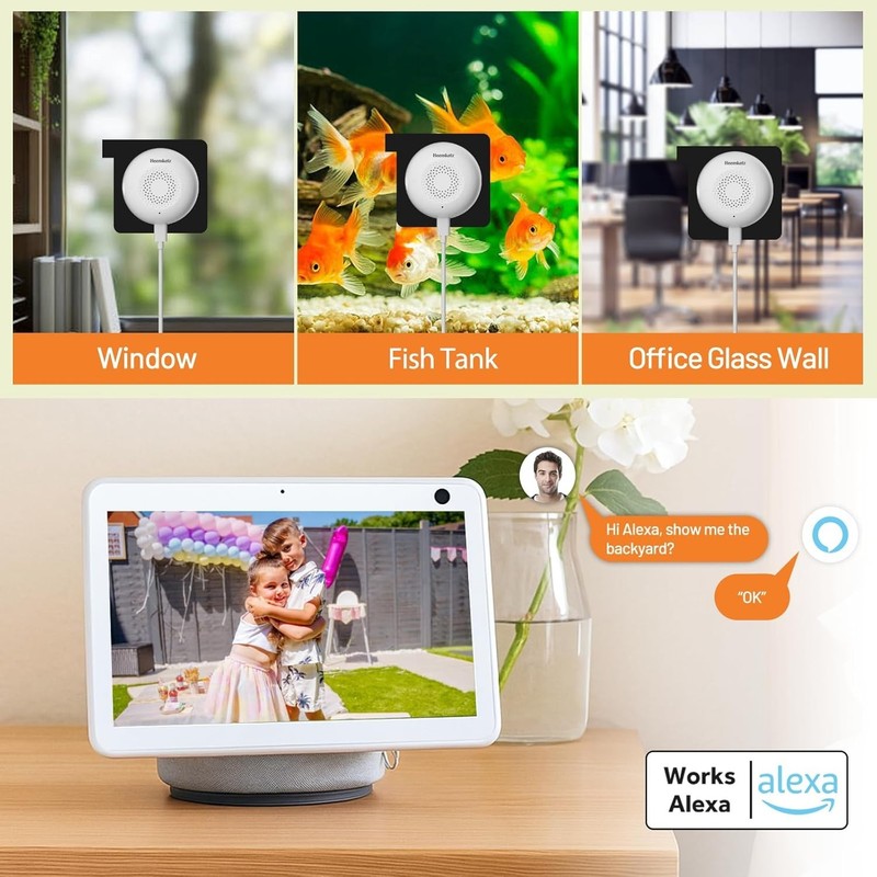 Max AI 3MP Window Camera with Stick-On Install, 24/7 Monitoring & Two-Way Audio gallery