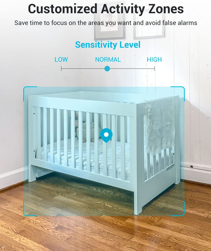 5G Cameras for Home Security, 2K Pet Camera with Phone App, 360° PTZ Indoor Came gallery