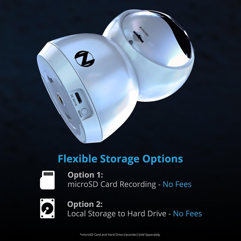 Indoor Plug-in Wireless 3MP Deterrence Camera with Pan, Tilt and 2-Way Audio gallery
