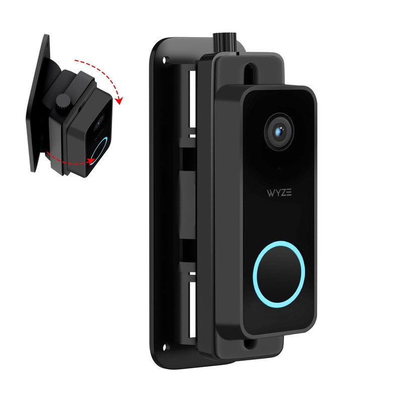Horizontal Wedge Mount for Wyze Video Doorbell V2/ Pro, Adjustable Mounting H…
