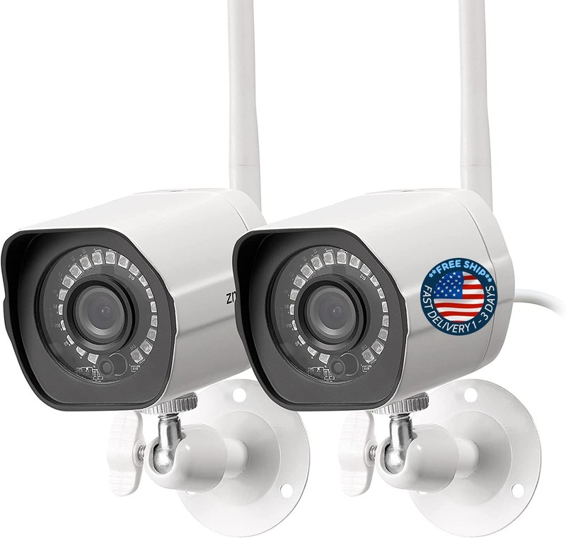 Camaras De Seguridad Para Exterior 1080P HD Wifi Inalambrica Con Vision Nocturna