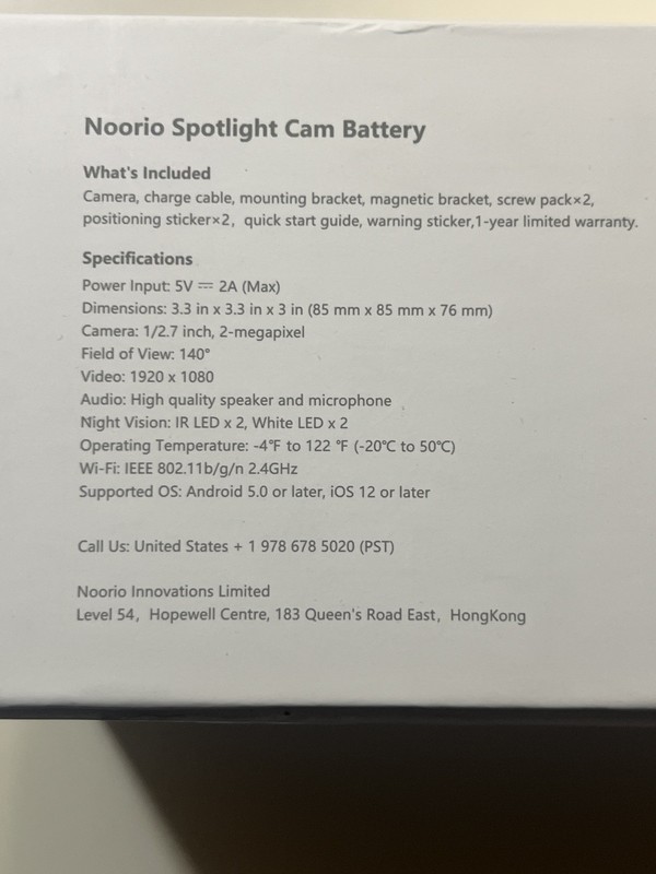 Noorio B200 Security Camera Wireless Outdoor, 1080p Home Security Camera, WiFi gallery