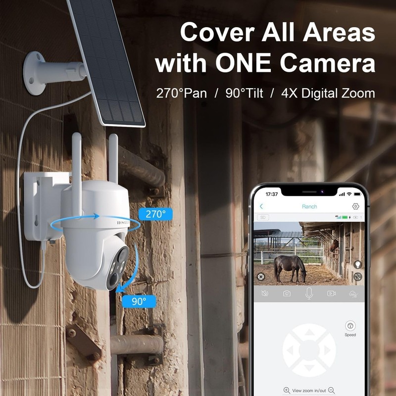 No WIFI Security Camera No Internet Needed, 4G LTE Cellular Security Camera Outd gallery