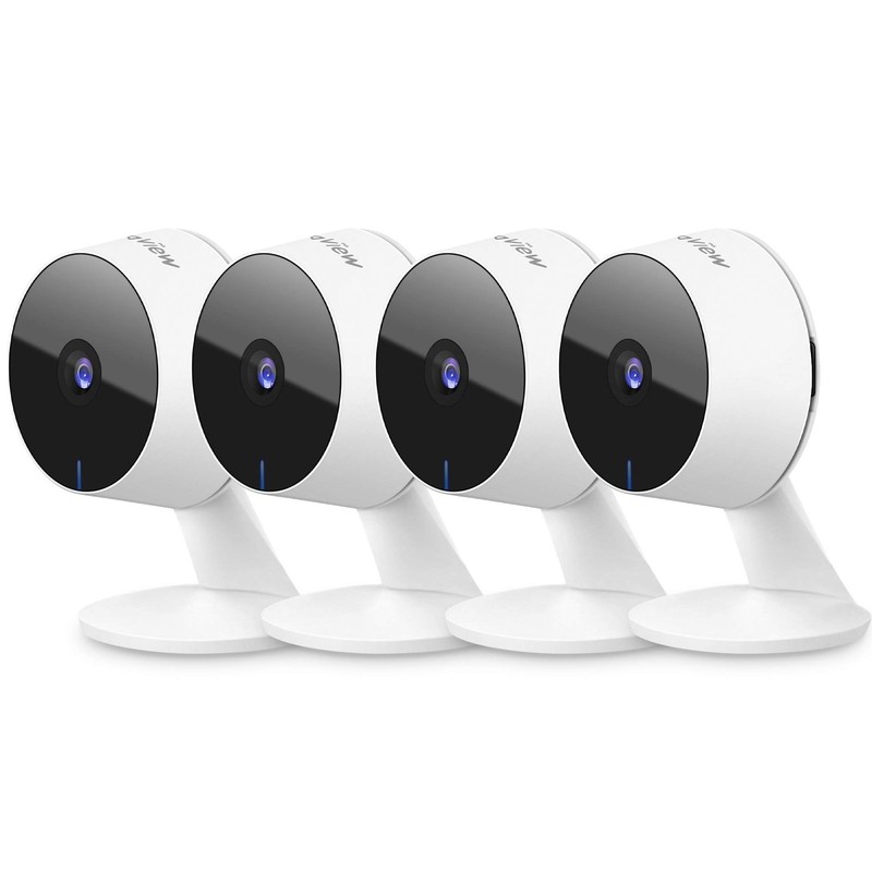 1080P Security Camera 4 Pack Indoor WiFi with Night Vision and Motion Detection