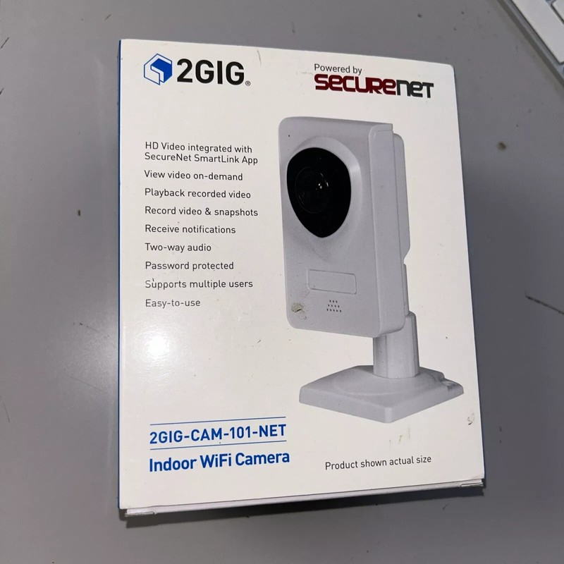 Brand New 2GIG-CAM-101-NET 3.6mm 720p Indoor IR Day/Night Cube Security Camera