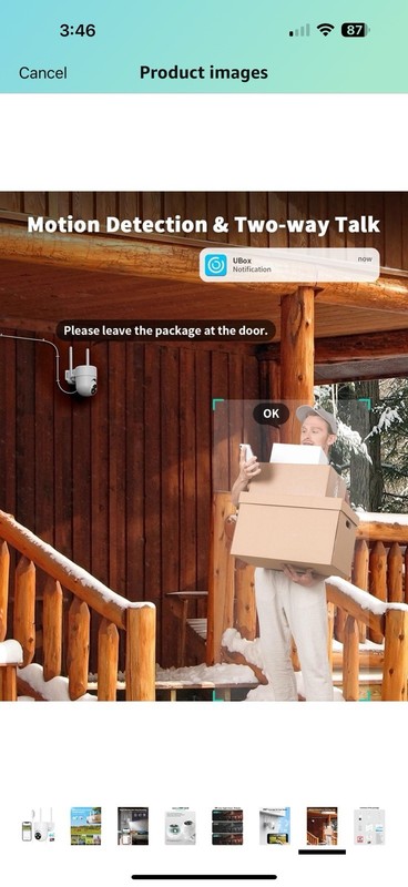 LIWAN 4G LTE Cellular Security Camera Wired Outdoor, No WiFi Security Camera gallery