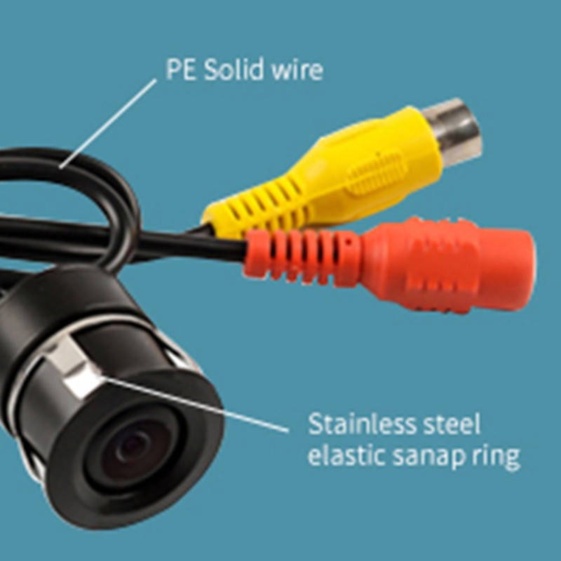 95 Degree Wide Angle CCD Wired Waterproof Mini Color CCTV Camera PAL For Car gallery