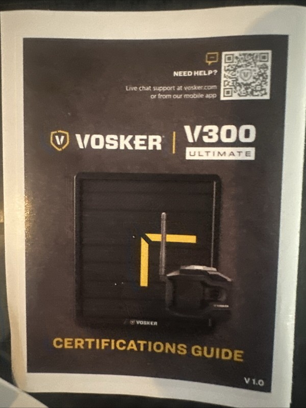 Vosker V300 4G-LTE Live View Security Autonomous Security Camera Black gallery