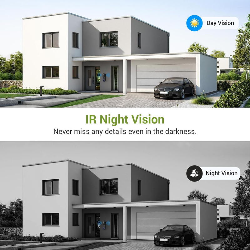 1080P Wireless Video Doorbell Camera, Outdoor Surveillance Cameras, FHD Live Vie gallery