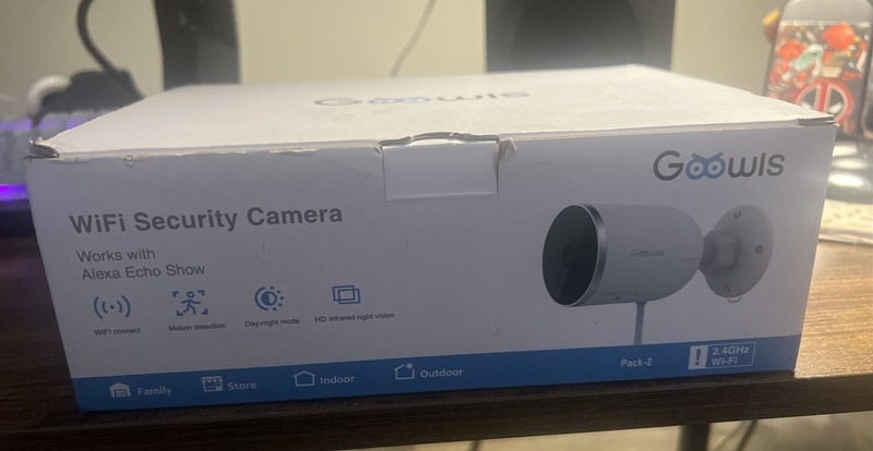 New Goowis Smart Wi-Fi Outdoor Security Camera Audio Cloud Service