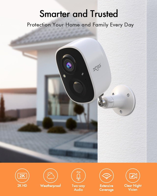 Camara de Seguridad Solar para Exterior Wifi 2K con Vision Nocturna a Color gallery