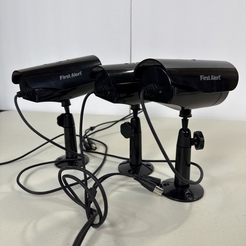 Lot Of 3 First Alert CM420 Wired Security Camera -Unit Only- UNTESTED gallery