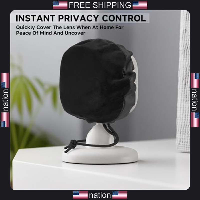 Homakover Indoor Security Camera Cover Blink Mini Tapo C100 Wyze Cam WDR Black gallery