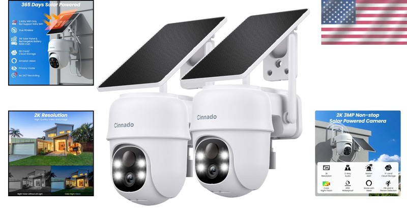 2K Color Night Vision Outdoor Security Camera gallery