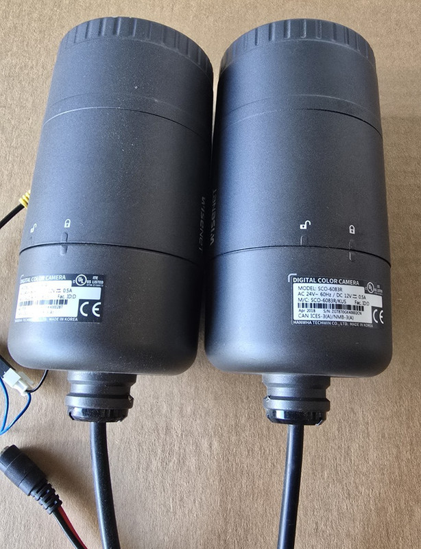 Lot of 2 Hanwha Techwin Wisenet SCO-6083R Network Bullet Camera gallery
