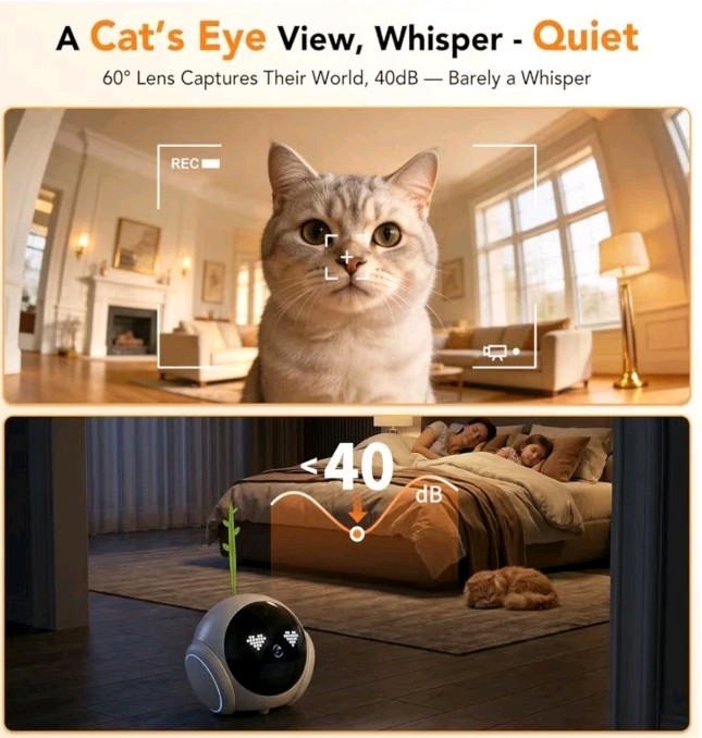 Magic S1 Pet Indoor Camera, Movable Home Security Robot Monitor gallery