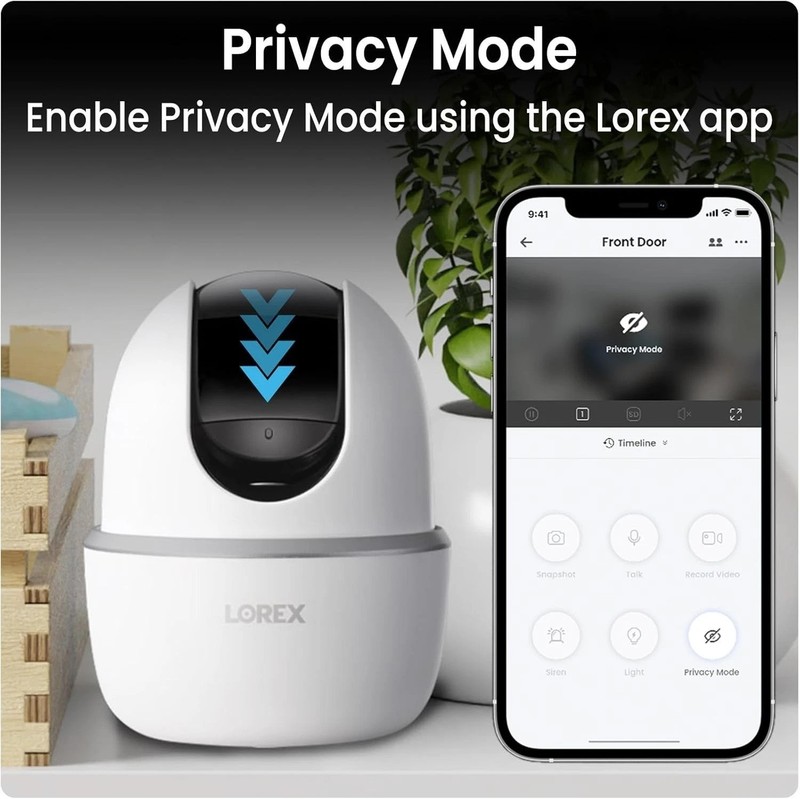 Pan & Tilt Indoor Wi-Fi Security Camera | 360° Pan & Tilt | Person Detection ... gallery