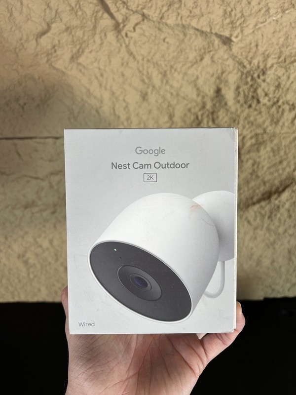 Google Nest Cam Outdoor 2K Wired Security Camera WiFi Night Vision Smart Home