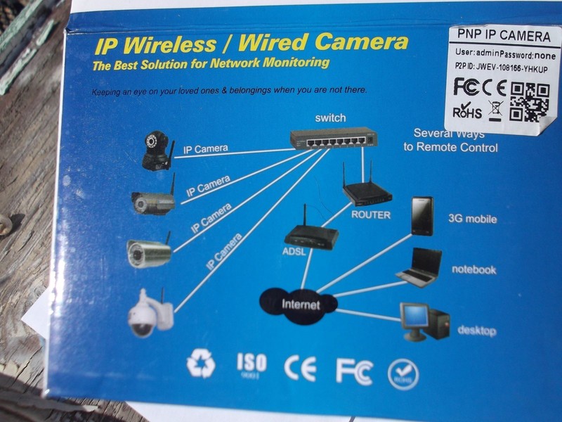 WANSCAM WIRELESS/WIRED IP CAMERA CMOS 3.6mm Lens 13 LED Night Vision P2P NETWORK gallery