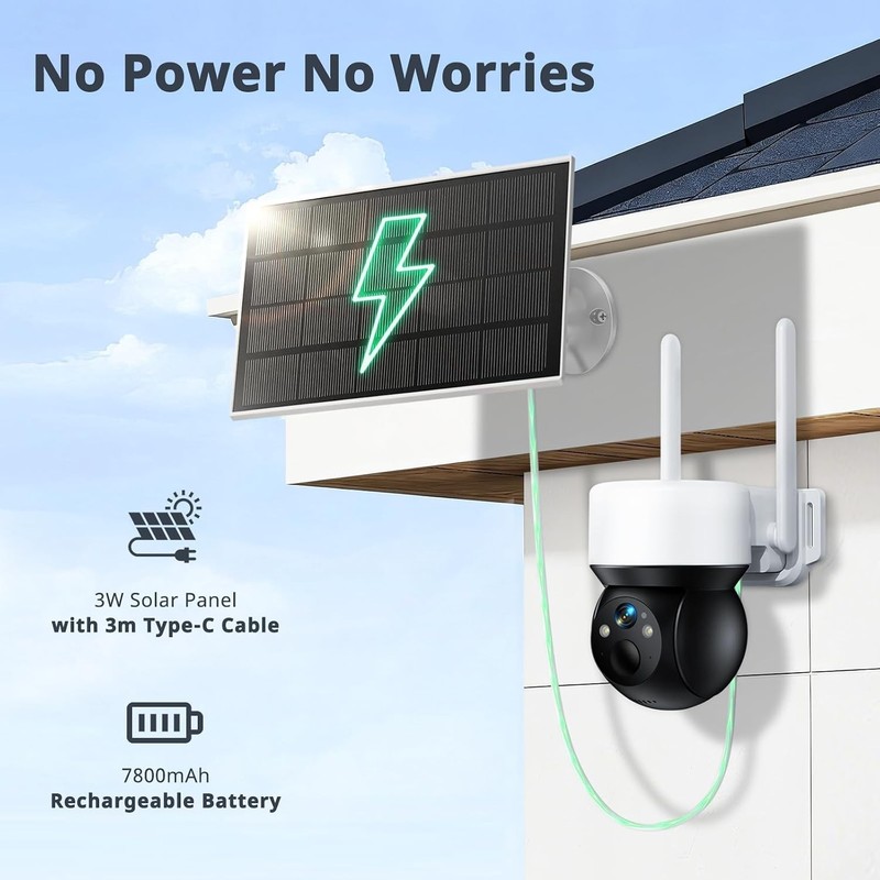 4G Camaras De Seguridad Sin WIFI Para Casa Exterior Inalambricas Con Panel Solar gallery
