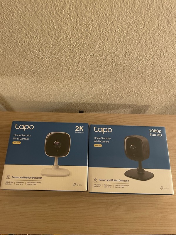 Tapo Home Security Wi-Fi Camera Person & Motion Detection 2k + 1080p Full HD