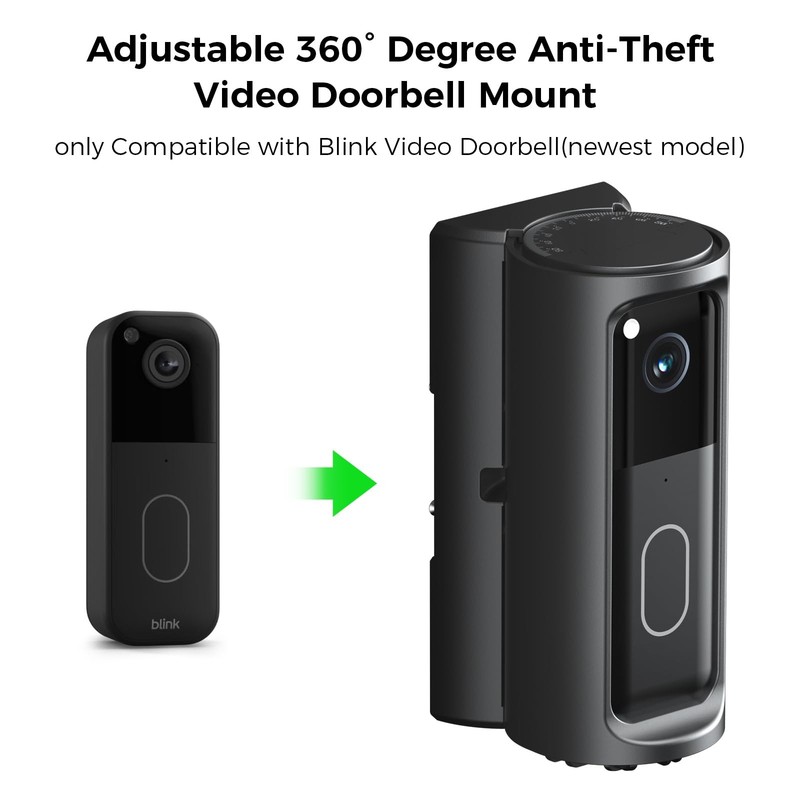 Blink Doorbell Mount Adjustable 360° Degree Angle with Blink Video Doorbell(2... gallery