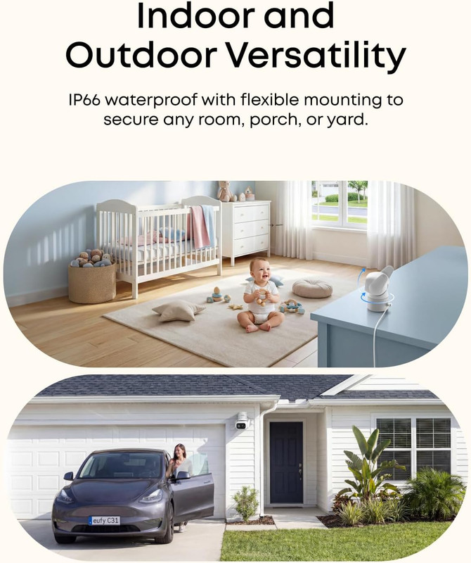 Wired Cam C31, 360° Coverage with Pan and Tilt, Indoor and Outdoor, Dual Antenna gallery
