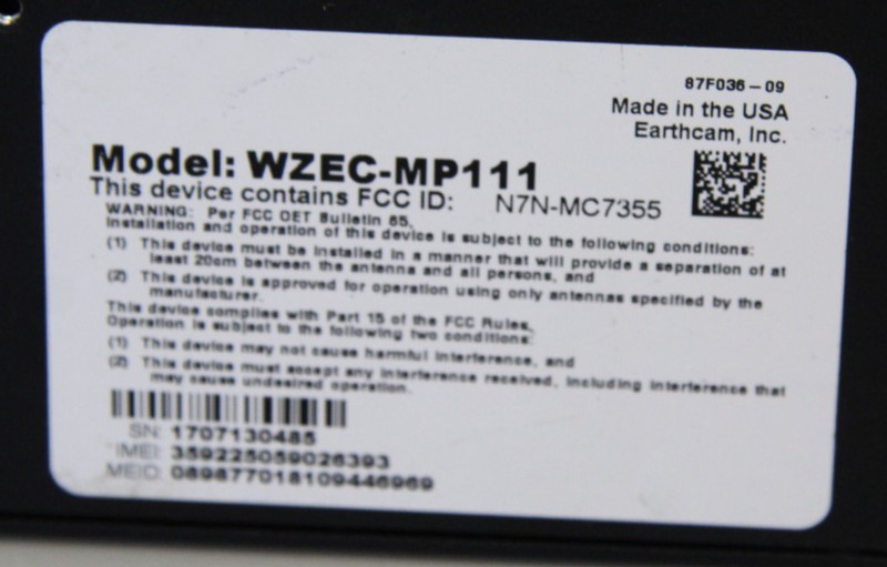 EarthCam WZEC-MP111 Webcam Systems Construction Camera Device Server No Sim Card gallery