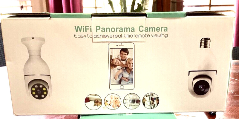 HD Smart Camera, WiFi Panorama Camera, 360° View, NEW, Pair of Two