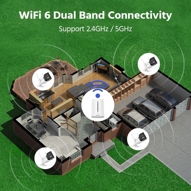 ANNKE 4MP Wireless Security Camera System WIFI Color Night 2-Way Audio 170° View gallery
