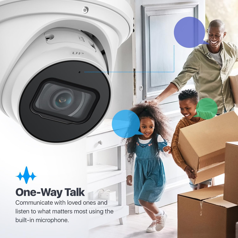 5MP Optical Zoom AI IP Poe Camera, Varifocal Outdoor IP POE Camera Turret, Human gallery