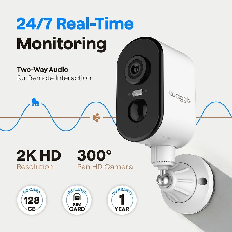 Cellular Security Camera, 2K HD, 300° Pan, AI Motion, Spotlight, 9000mAh Batt... gallery