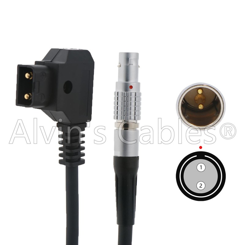 45cm 18 Inch DTap To 0B 2 Pin Power Cable For Blackmagic Pyxis Teradek gallery