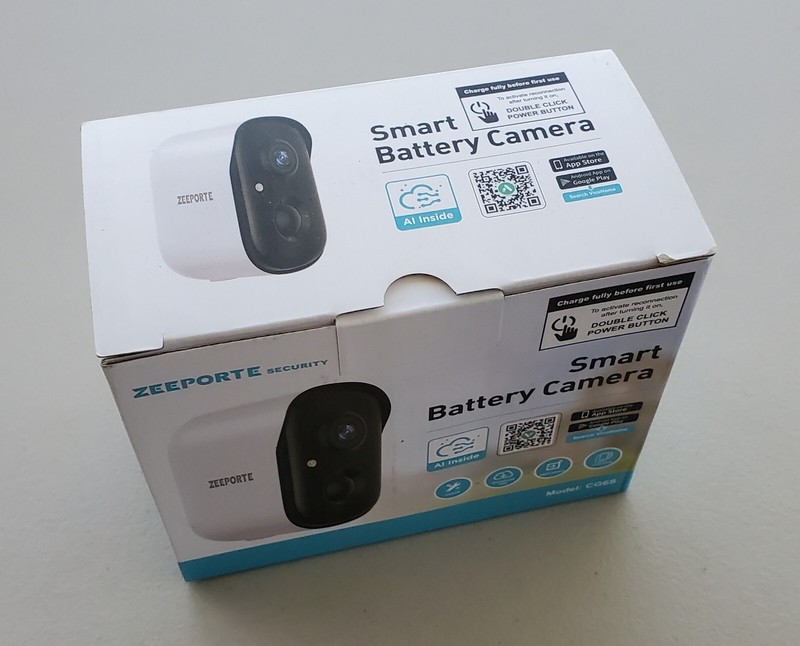 NEW Zeeporte Smart Battery Surveillance Security Camera CG6S
