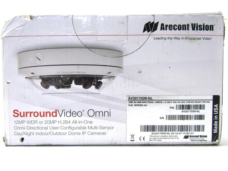 New Arecont AV20175DN-NL 20 Megapixel Day/Night Indoor/Outdoor Door Dome gallery