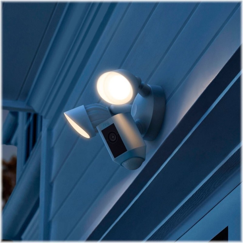 Ring Floodlight Cam Wired Plus Surveillance Camera – White