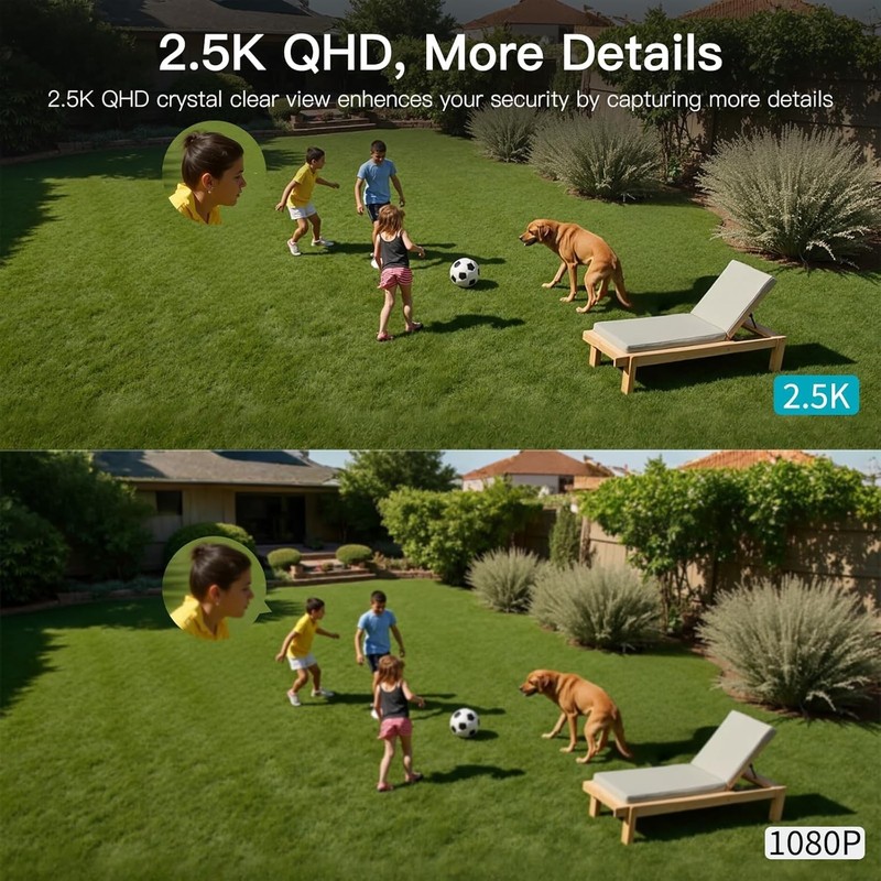 Home Security Dual Pack: 2.5K Cameras with Color Night Vision & Smart Alerts gallery