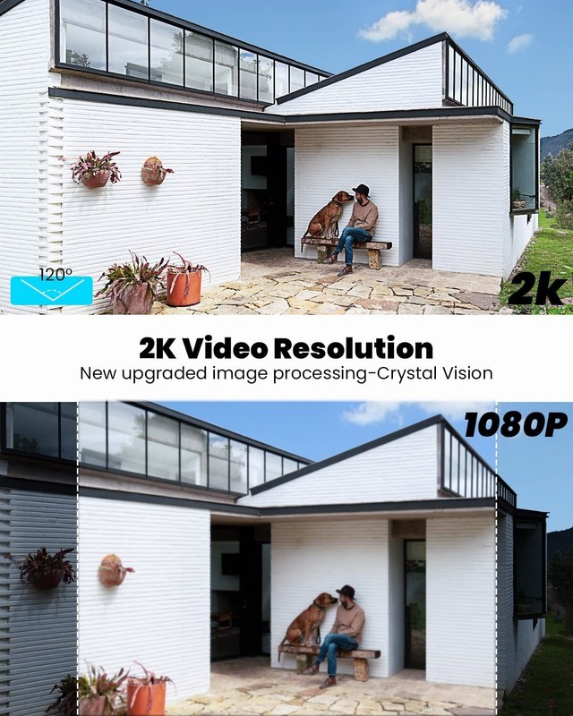ieGeek Outdoor 360° Solar Wifi Camera Wireless PTZ Home Battery Security CCTV gallery