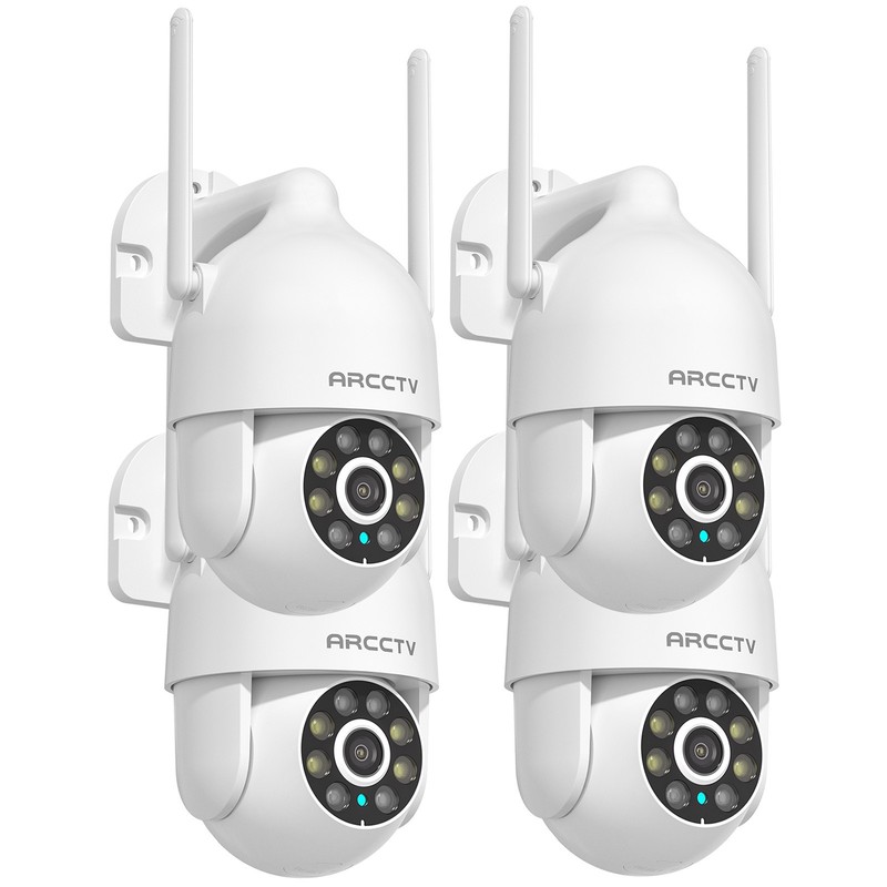 ARCCTV 4-Pack Wireless 5G WiFi Security Camera System Smart Outdoor Night Vision
