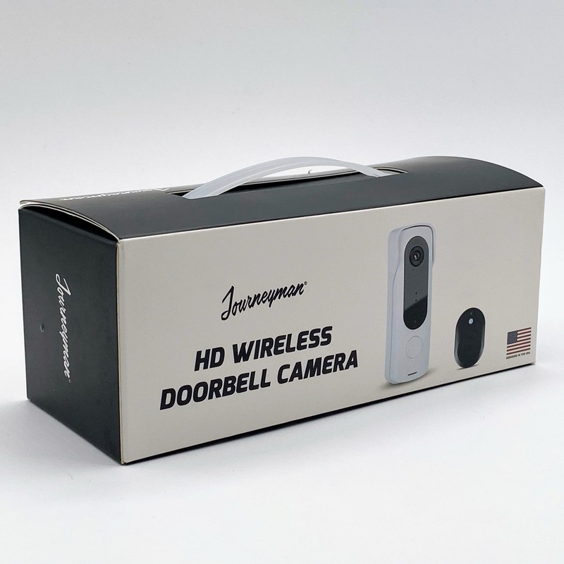 Journeyman HD Wireless Doorbell Camera Wi-Fi White Accessories Included