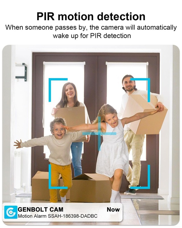 2K WiFi Indoor Security Camera - Wireless Pan Tilt Pet & Baby Monitor, 5000mAh B gallery