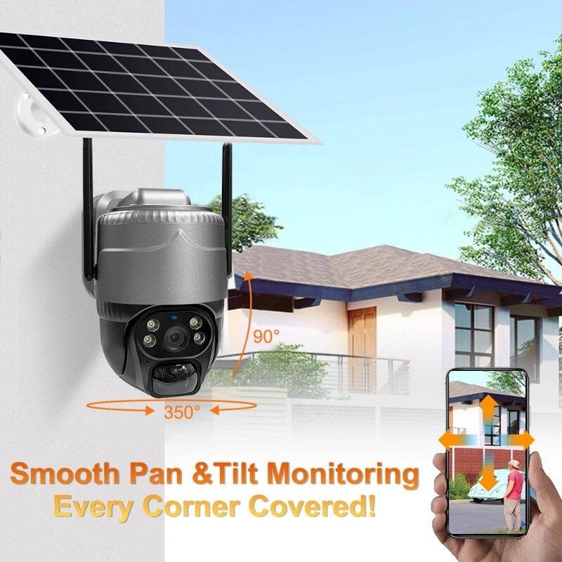 Security Protection 5MP Solar Camera WiFi Outdoor Smart Home Surveillance Camera gallery