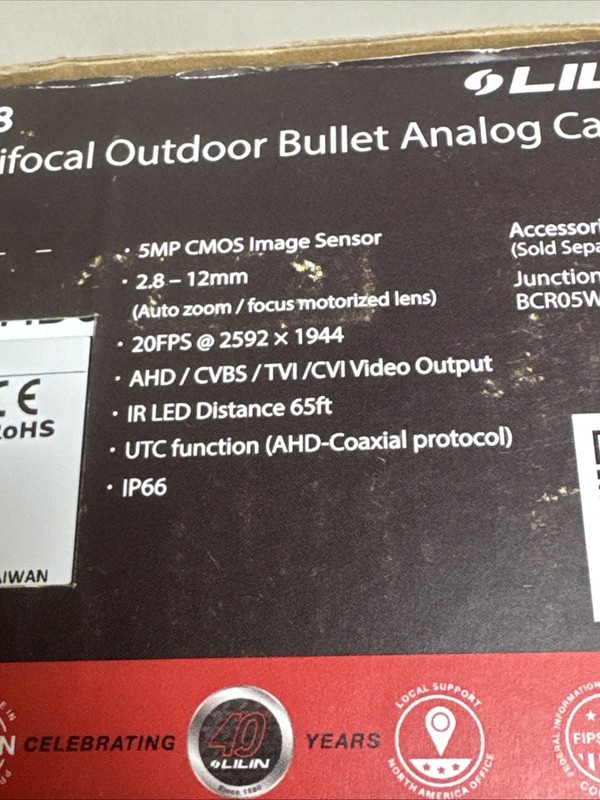 Day and Night Auto Focus IR Bullet Camera Lilin AHD845AX2.8 5MP, 2.8-12mm Lens gallery